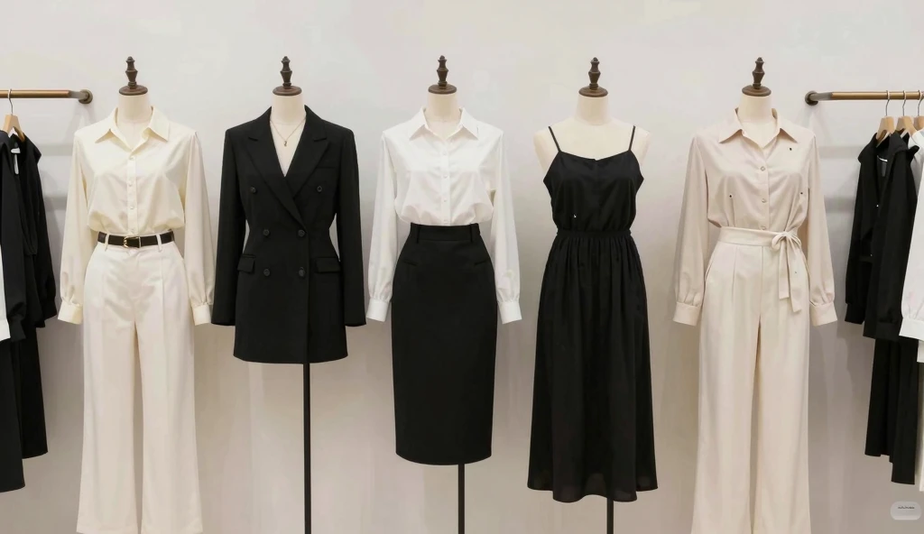 Minimalist decorated clothing collection